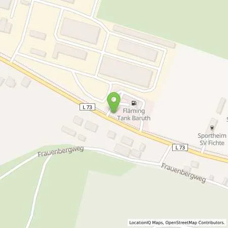 Standortübersicht der Tankstelle Flaeming Tank Baruth in 15837 Baruth