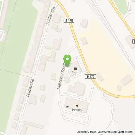 Standortübersicht der Tankstelle Shell Doebeln Mastener Str. 1 in 04720 Doebeln