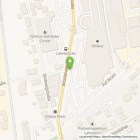 Standortübersicht der Tankstelle Globus Handelshof St. Wendel GmbH & Co. KG Betriebsstätte Lahnstein in 56112 Lahnstein