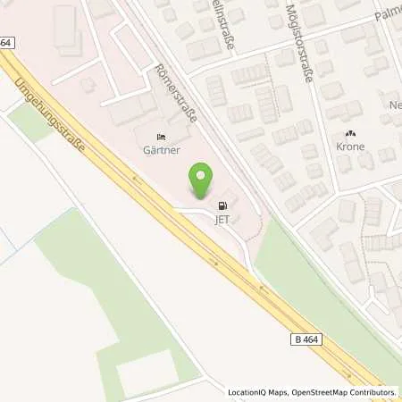 Standortübersicht der Tankstelle JET HOLZGERLINGEN UMGEHUNGSSTR. 2 in 71088 HOLZGERLINGEN