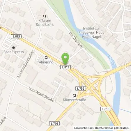 Standortübersicht der Tankstelle JET PADERBORN MUENSTERSTR. 13-15 in 33104 PADERBORN