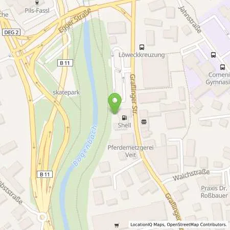 Standortübersicht der Tankstelle Shell Deggendorf Graflinger Str. 49 in 94469 Deggendorf