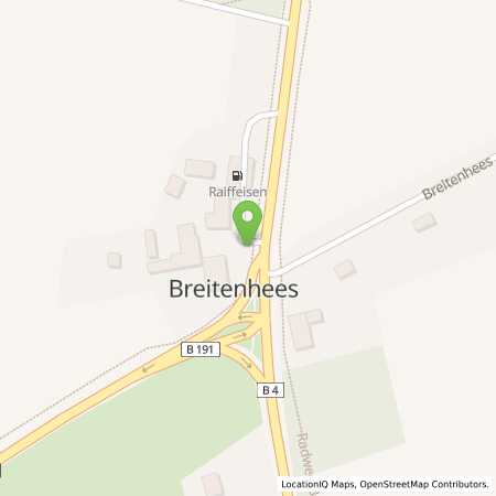Standortübersicht der Benzin-Super-Diesel Tankstelle: Tankstelle Breitenhees in 29596, Stadensen