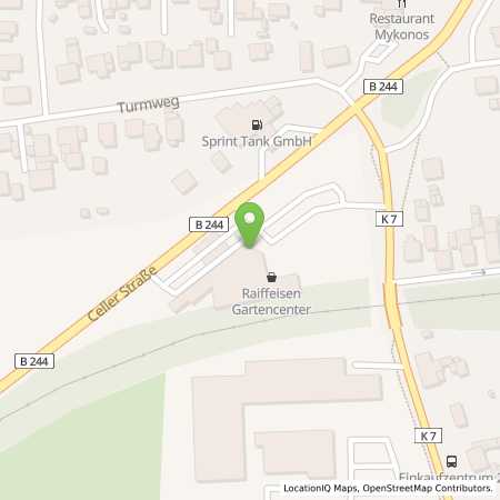 Standortübersicht der Benzin-Super-Diesel Tankstelle: Tankstelle Hankensbüttel in 29386, Hankensbüttel