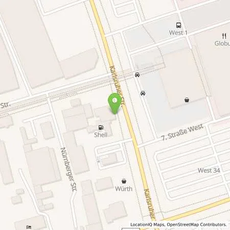 Standortübersicht der Tankstelle Shell Laatzen Karlsruher Str. 12 in 30880 Laatzen