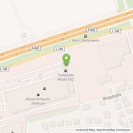 Standortübersicht der Benzin-Super-Diesel Tankstelle: Supermarkt-Tankstelle KENN MOSEL - EKZ  in 54344, KENN