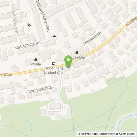 Standortübersicht der Tankstelle LINDENBERG - PFAENDERSTR. 15 A in 88161 Lindenberg