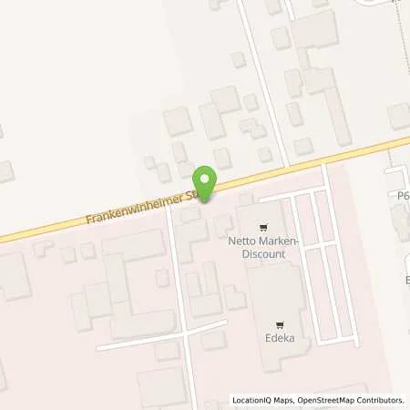 Standortübersicht der Tankstelle Tankstelle Gerolzhofen in 97447 Gerolzhofen