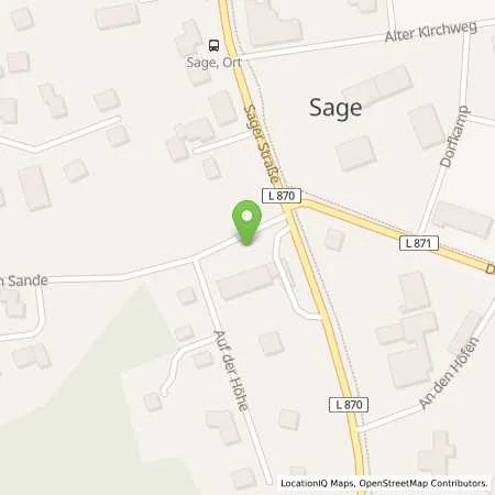 Standortübersicht der Tankstelle Esso Tankstelle in 26197 GROSSENKNETEN