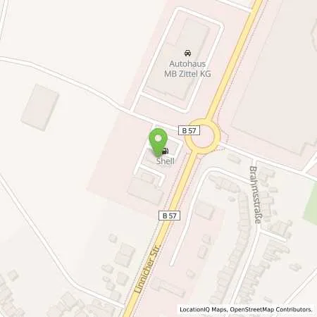 Standortübersicht der Tankstelle Shell Alsdorf Linnicher Str. 201 in 52477 Alsdorf