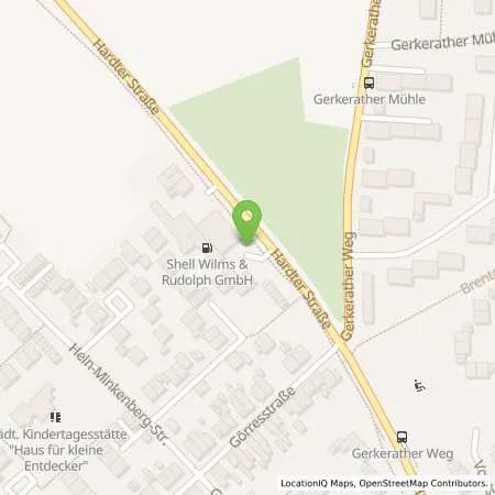 Standortübersicht der Tankstelle Shell Moenchengladbach Hardter Str. 133 in 41179 Moenchengladbach