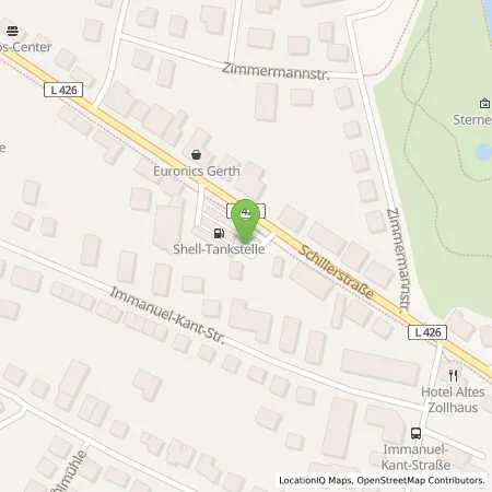 Standortübersicht der Tankstelle Shell Bad Pyrmont Schillerstr. 15 in 31812 Bad Pyrmont