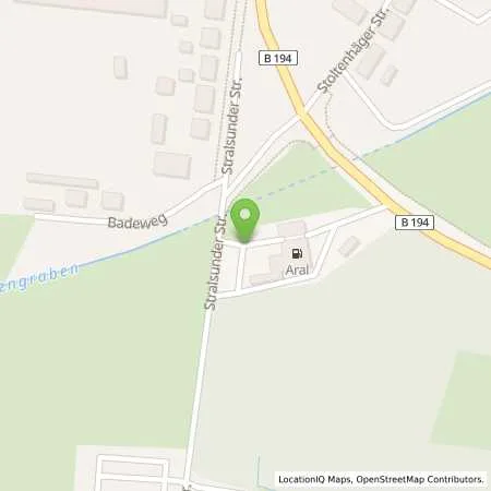 Standortübersicht der Tankstelle Aral Tankstelle in 18507 Grimmen