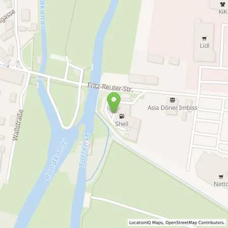 Standortübersicht der Tankstelle Maik Becker in 17087 Altentreptow