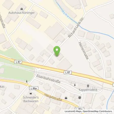 Standortübersicht der Tankstelle Tank-Center Leppert in 77876 Kappelrodeck