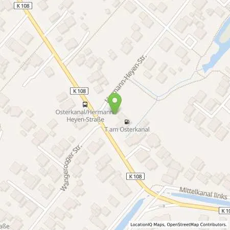 Standortübersicht der Tankstelle Tankstelle am Osterkanal Inh. B. Hogg in 26871 Papenburg