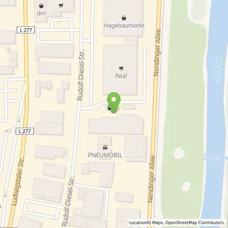 Standortübersicht der Tankstelle Supermarkt-Tankstelle TUTTLINGEN RUDOLF- DIESEL- STR. 28 in 78532 TUTTLINGEN