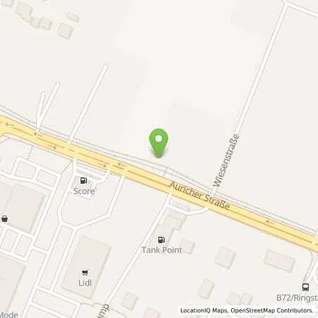 Standortübersicht der Tankstelle Ts Buschmann Moordorf in 26624 Aurich (Moordorf)