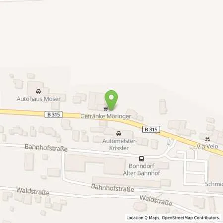 Standortübersicht der Tankstelle bft-Tankstelle Krissler in 79848 Bonndorf