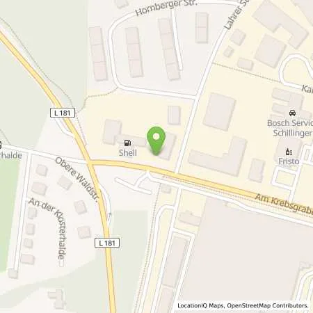 Standortübersicht der Tankstelle Shell Villingen-Schwenningen Am Krebsgraben 20 in 78048 Villingen-Schwenningen