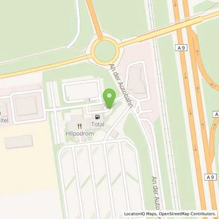 Standortübersicht der Tankstelle TotalEnergies Autohof Hilpoltstein in 91161 Hilpoltstein