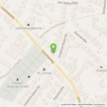 Standortübersicht der Tankstelle Tankstelle Am Gröchteweg in 32105 Bad Salzuflen