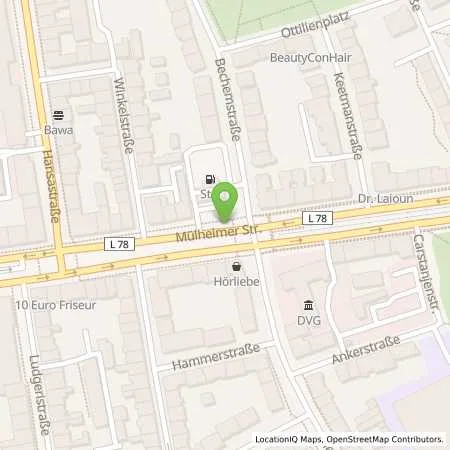 Standortübersicht der Tankstelle star Tankstelle in 47058 Duisburg