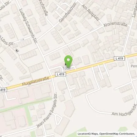 Standortübersicht der Tankstelle TotalEnergies Mainz-Finthen in 55126 Mainz (Finthen)