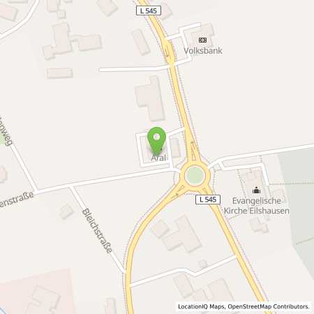 Standortübersicht der Benzin-Super-Diesel Tankstelle: Aral Tankstelle in 32120, Hiddenhausen