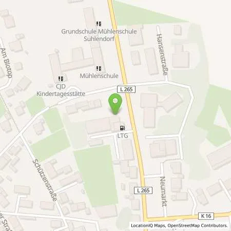 Standortübersicht der Tankstelle Carsten Horn in 29562 Suhlendorf