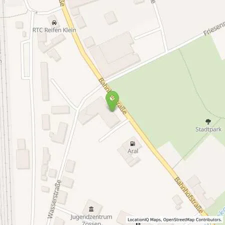 Standortübersicht der Tankstelle Aral Tankstelle in 15806 Zossen