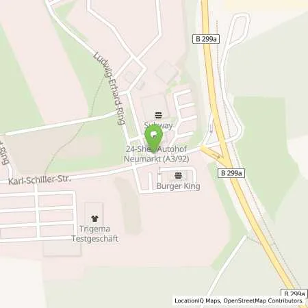 Standortübersicht der Tankstelle Shell Berg B Neumarkt Ludwig-Erhard-Ring 2 in 92348 Berg B Neumarkt