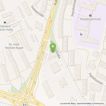 Standortübersicht der Tankstelle Esso Tankstelle in 91052 ERLANGEN