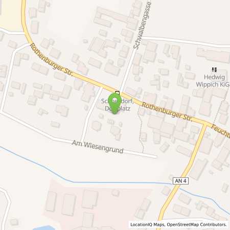 Standortübersicht der Benzin-Super-Diesel Tankstelle: AVIA Tankstelle in 91625, Schnelldorf
