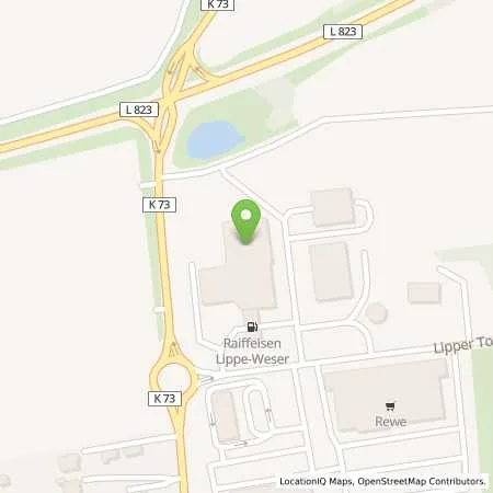 Standortübersicht der Tankstelle Raiffeisen Lippe-Weser AG in 32839 Steinheim