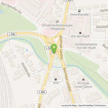 Standortübersicht der Tankstelle Aral Tankstelle in 67346 Speyer