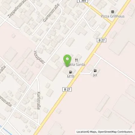 Standortübersicht der Tankstelle MTB Tankstelle in 72131 Ofterdingen