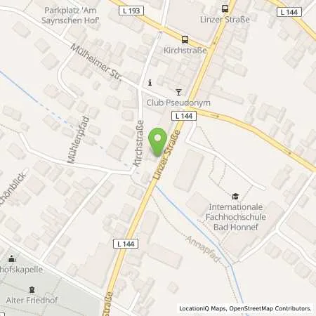 Standortübersicht der Tankstelle bft-Tankstelle Förster, Bad Honnef in 53604 Bad Honnef