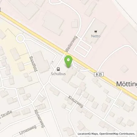 Standortübersicht der Tankstelle Tankstelle Berndt Möttingen in 86753 Möttingen