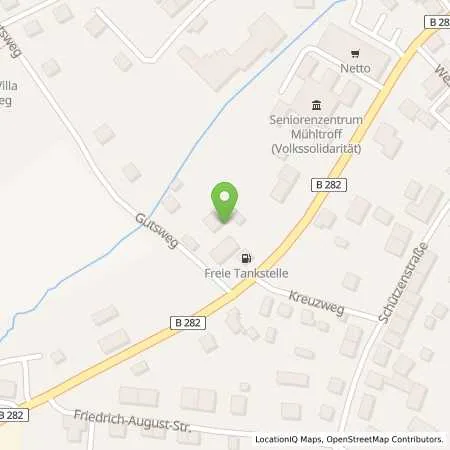 Standortübersicht der Tankstelle Weisbrod Freie Tankstelle in 07919 Mühltroff