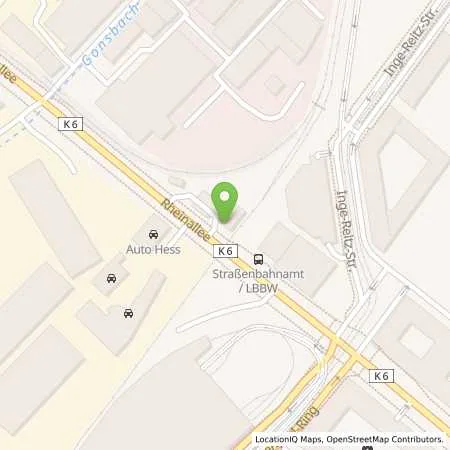 Standortübersicht der Tankstelle Esso Tankstelle in 55120 MAINZ