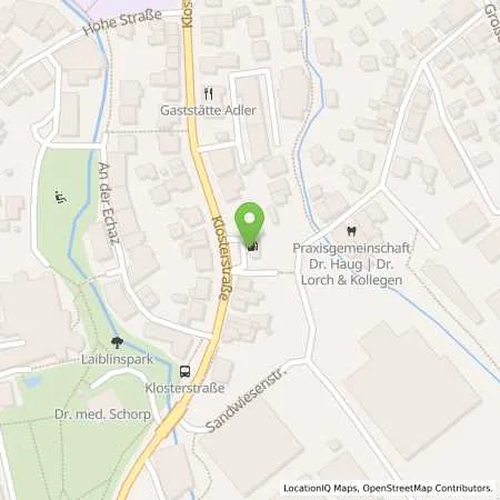 Standortübersicht der Tankstelle AVIA Pfullingen in 72793 Pfullingen