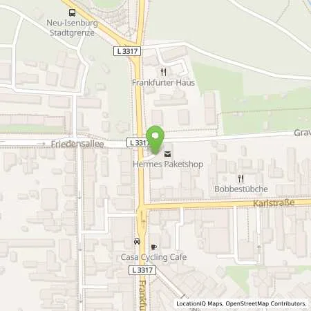 Standortübersicht der Tankstelle Neu-Isenburg Frankfurter Strasse 6 in 63263 Neu-Isenburg