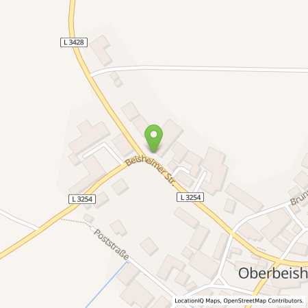 Standortübersicht der Benzin-Super-Diesel Tankstelle: Tankstelle Oberbeisheim in 34593, Oberbeisheim