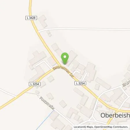 Standortübersicht der Tankstelle Tankstelle Oberbeisheim in 34593 Oberbeisheim