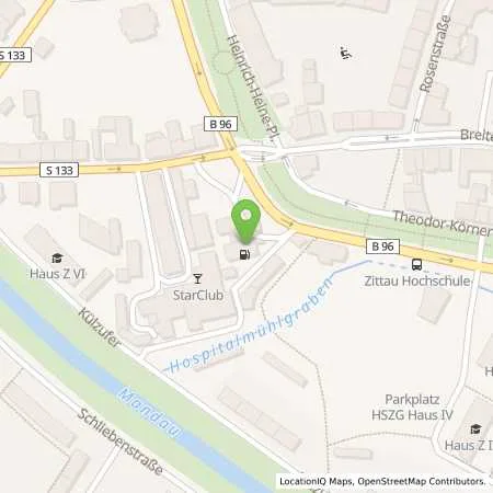 Standortübersicht der Tankstelle Aral Tankstelle in 02763 Zittau