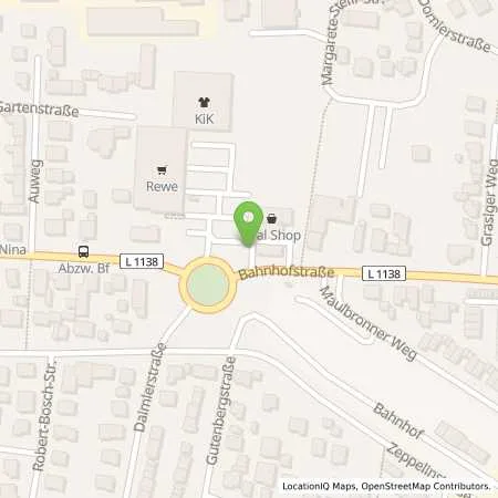 Standortübersicht der Tankstelle Aral Tankstelle in 71706 Markgröningen