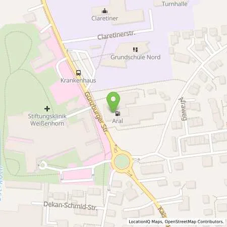 Standortübersicht der Tankstelle Aral Tankstelle in 89264 Weißenhorn