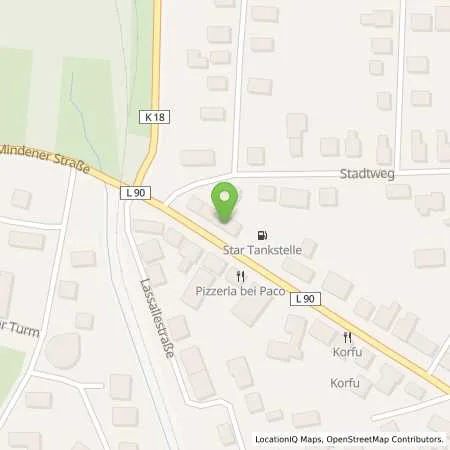 Standortübersicht der Tankstelle star Tankstelle in 49086 Osnabrück