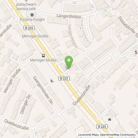 Standortübersicht der Tankstelle JET MUELHEIM STRASSBURGER ALLEE 75 in 45481 MUELHEIM